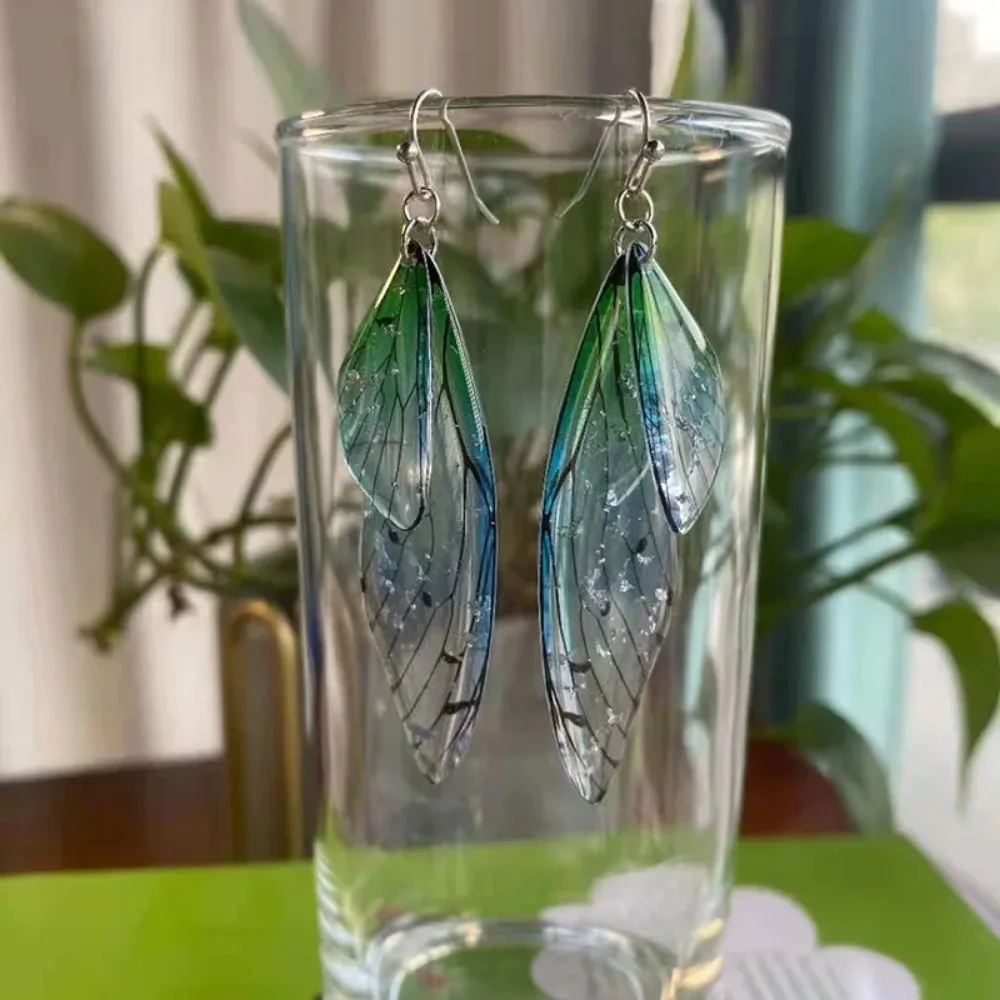 Серьги-подвески из смолы