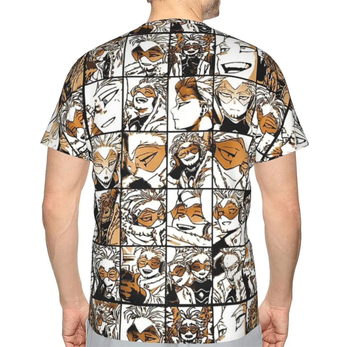 Повседневная футболка из полиэстера с аниме Hawks для отдыха в стиле Моя геройская