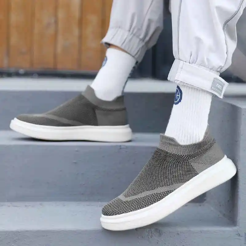 

Running Shoes Man Shose White Sports Shoes Spot Men's High Top Sneakers Desinger Trainers Sport Shoes Male Saddened Tennis Grey