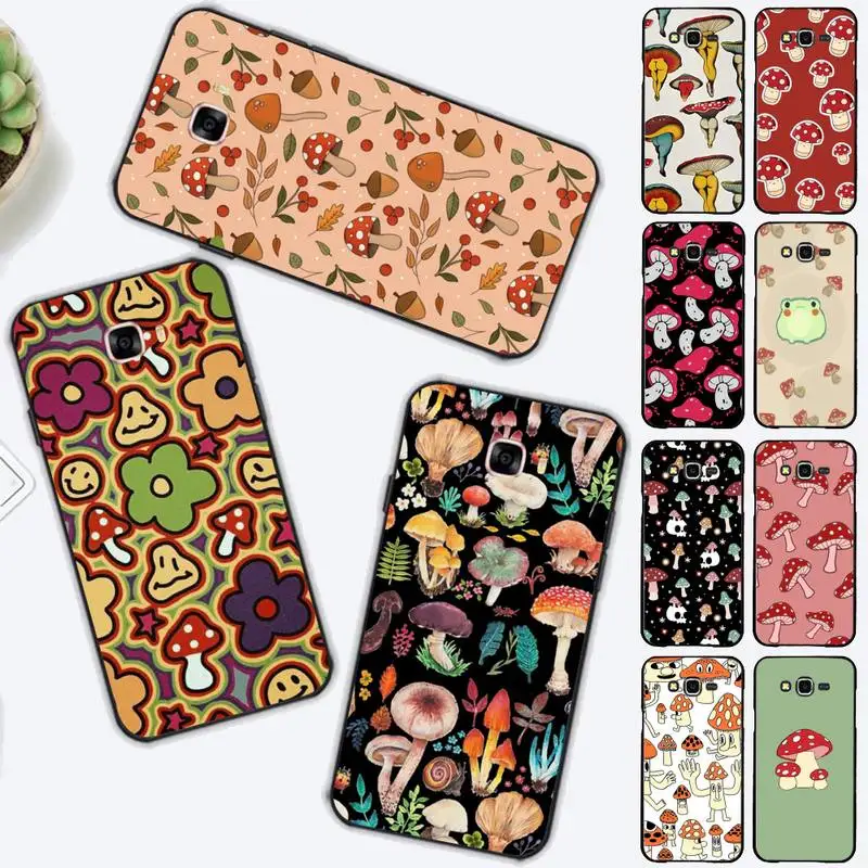 

Mushroom Cute Phone Case for Samsung J 2 3 4 5 6 7 8 prime plus 2018 2017 2016 core