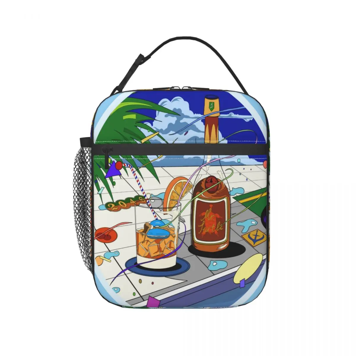 

Lunch Bag Thermal Insulated Tote Pouch Kids School Bento Portable Dinner Container Picnic Food Storage Wine By The Pool