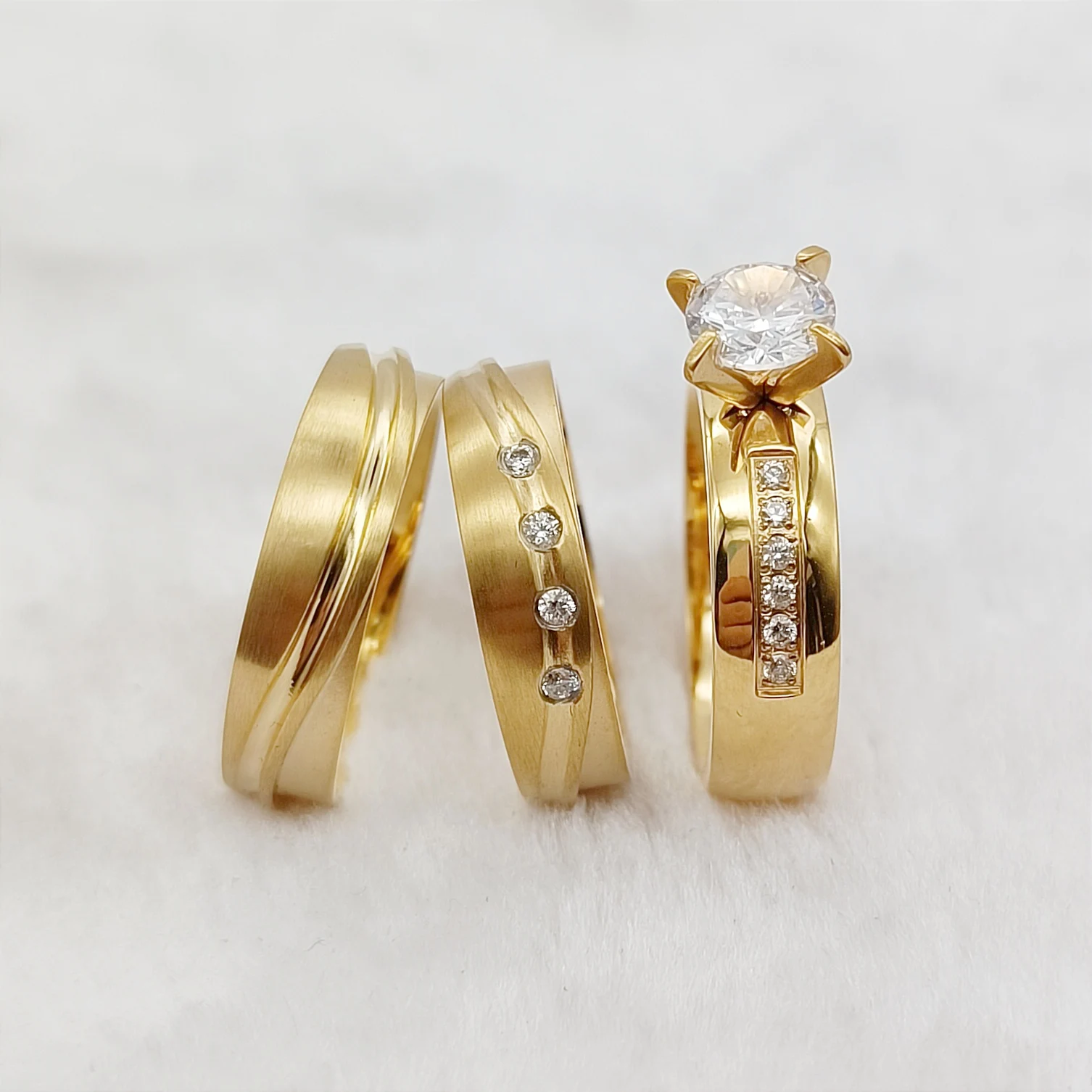 

Обручальные кольца для женщин, уникальный Австралийский западный дизайн, позолоченные ювелирные изделия ручной работы 18 карат, свадебные кольца для пар