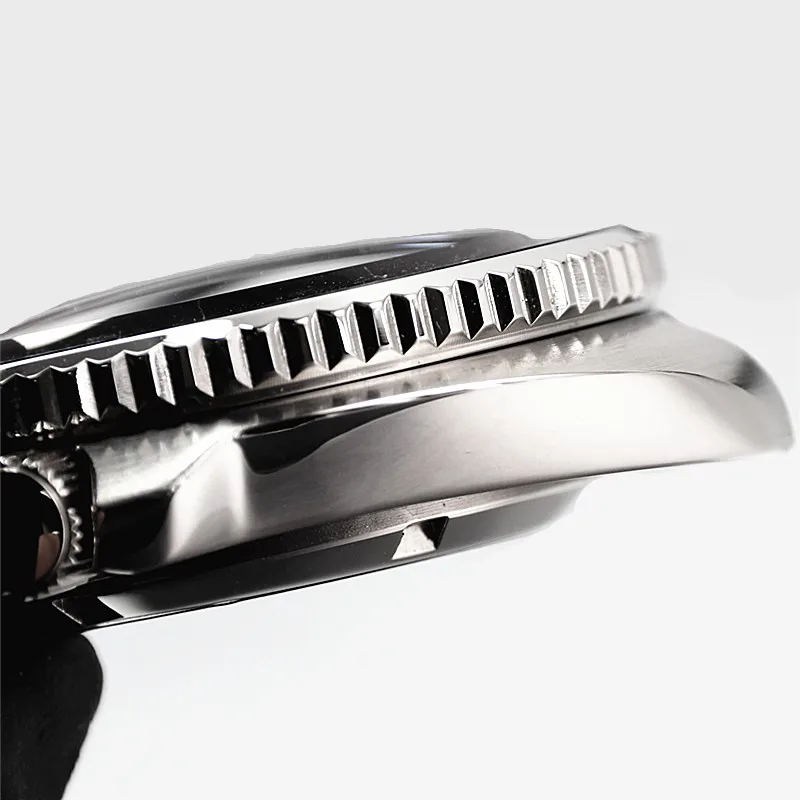 43mm Turtle Steel Sapphire Crystal Case With Ceramic Bezel Insert Waterproof For Seiko Nh35 Nh36 Movement 28.5mm Dial Watch Mod