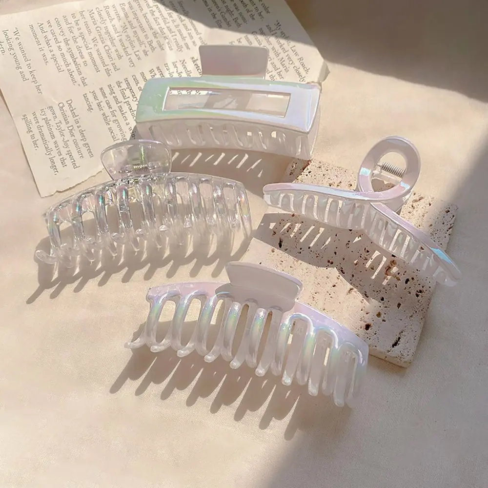 

Модный дизайн, цветной лазер русалки, заколка для волос, акриловый прозрачный зажим для волос, заколка для волос с тыльной головкой, зажим дл...