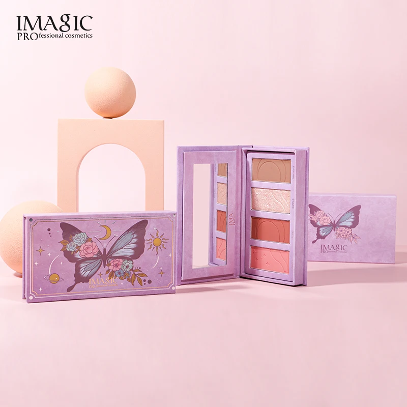 

4 Color Repair Palette Matte Glitter Powder Brighten Blush High Light Palette Makeup Palette Face Contour Repair Cosmetics TSLM1