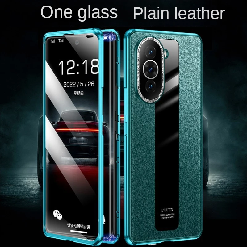 360 Full Body Cover For Huawei P50 Pro Case Tempered Glass Case For Huawei Nova10  9 Honor 50 60 70 Pro Plus Flip Metal Frame