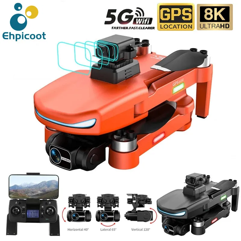 

L800 Pro2 GPS Drone 4K Professional 8K HD Dual Camera Laser Obstacle Avoidance Three-Axis Gimbal Brushless Foldable Quadcopter