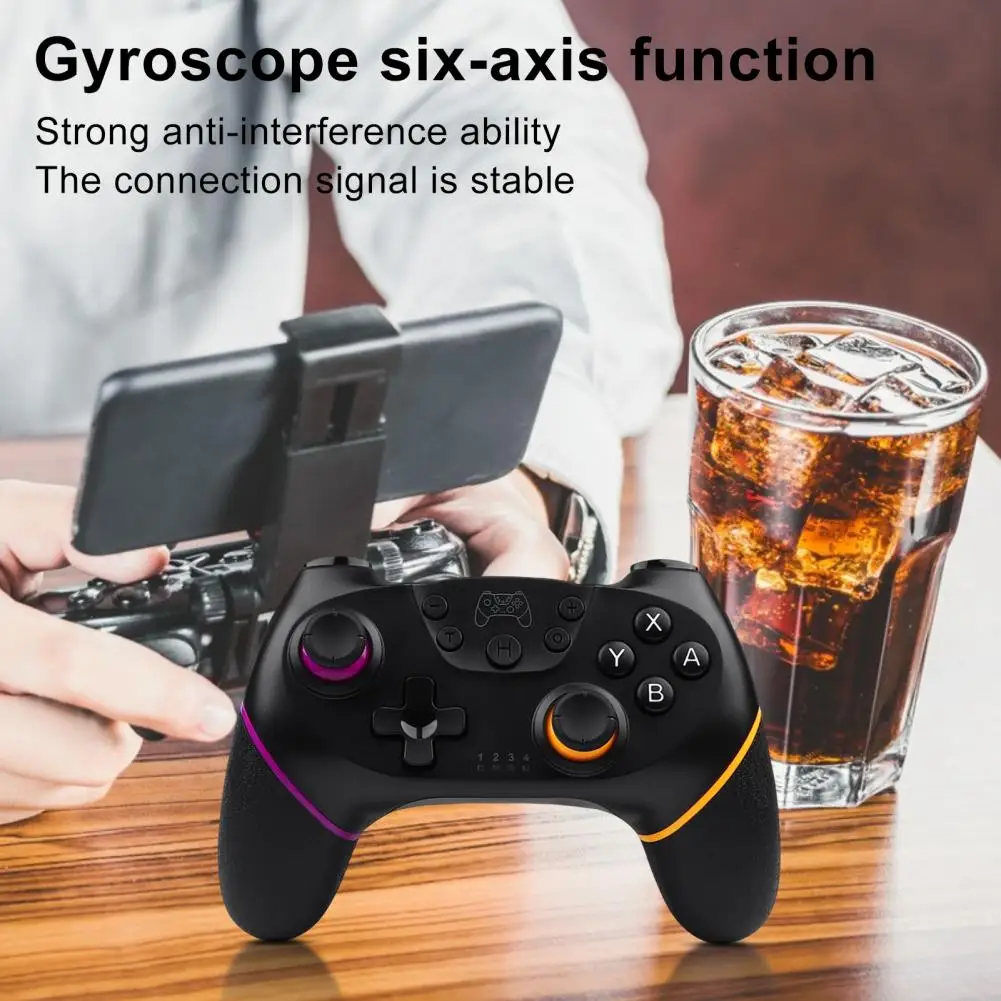 

Game Handle Convenient Dual Vibration Wireless Bluetooth-compatible Gamepad Joystick Wireless Controller