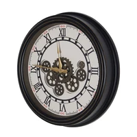 3D Large Wall Clock Retro Metal Wall Clocks Home Decor Rotating Gear Watches Living Room Decorative Clocks Gift Horloge