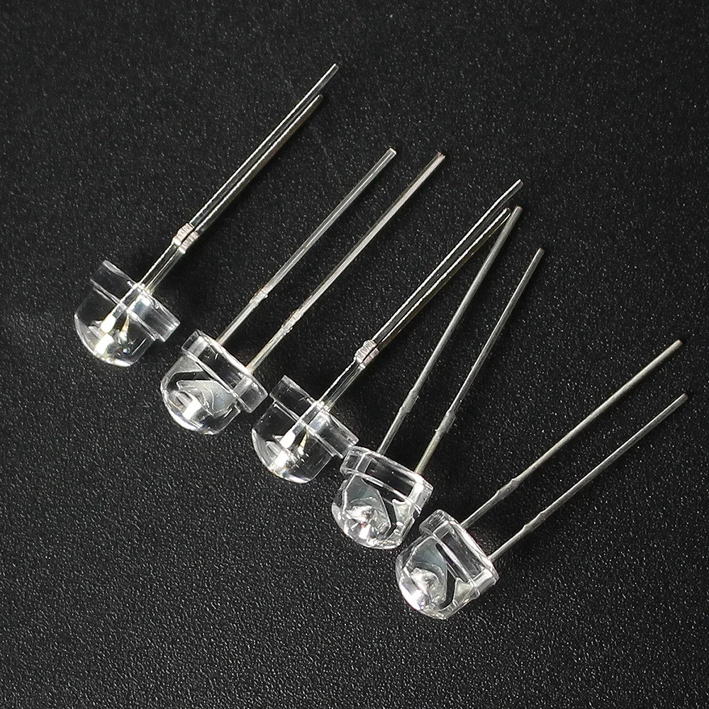 

500PCS 5MM led lights Diodes F5 Bright Straw Hat Light Emitting Diode Blue Green Red Yellow White