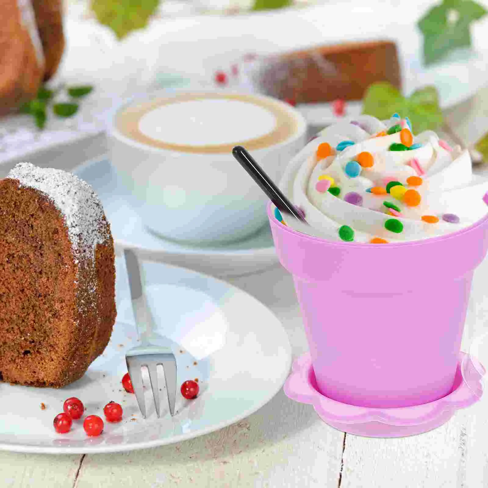 

Planter Cake Cups Ice Cream Bowls Mini Stand Pots Holders Flower Terrarium Sundae Pudding Nursery