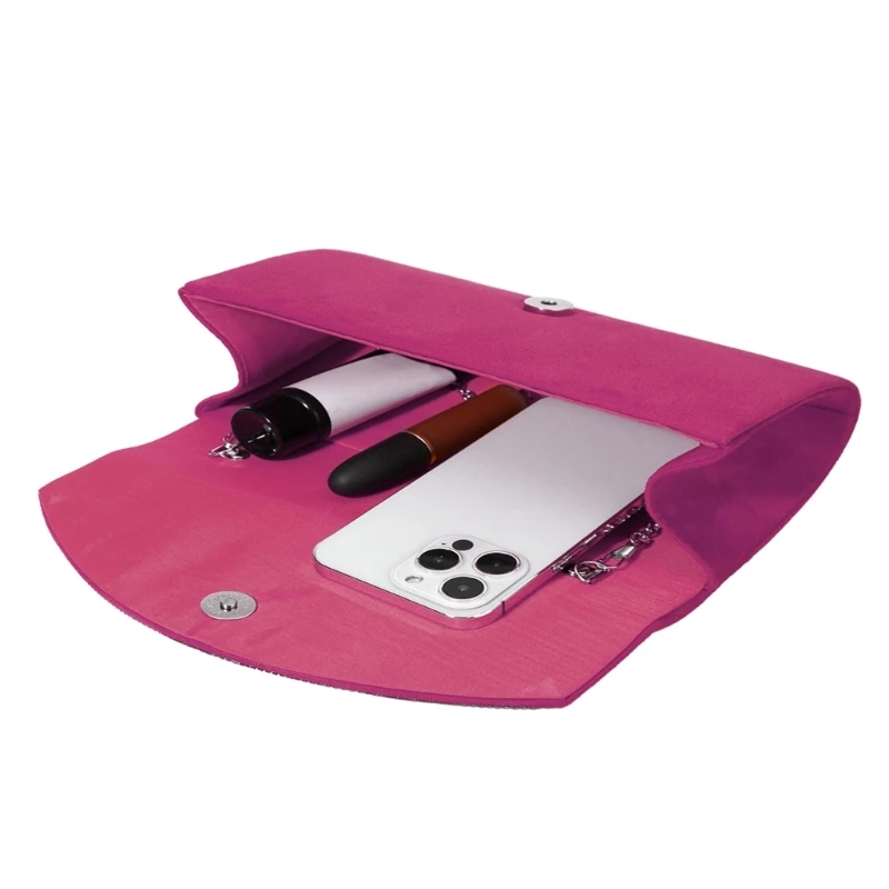 Элегантная бархатная блестящая вечерняя сумка-клатч с цепочкой для модных