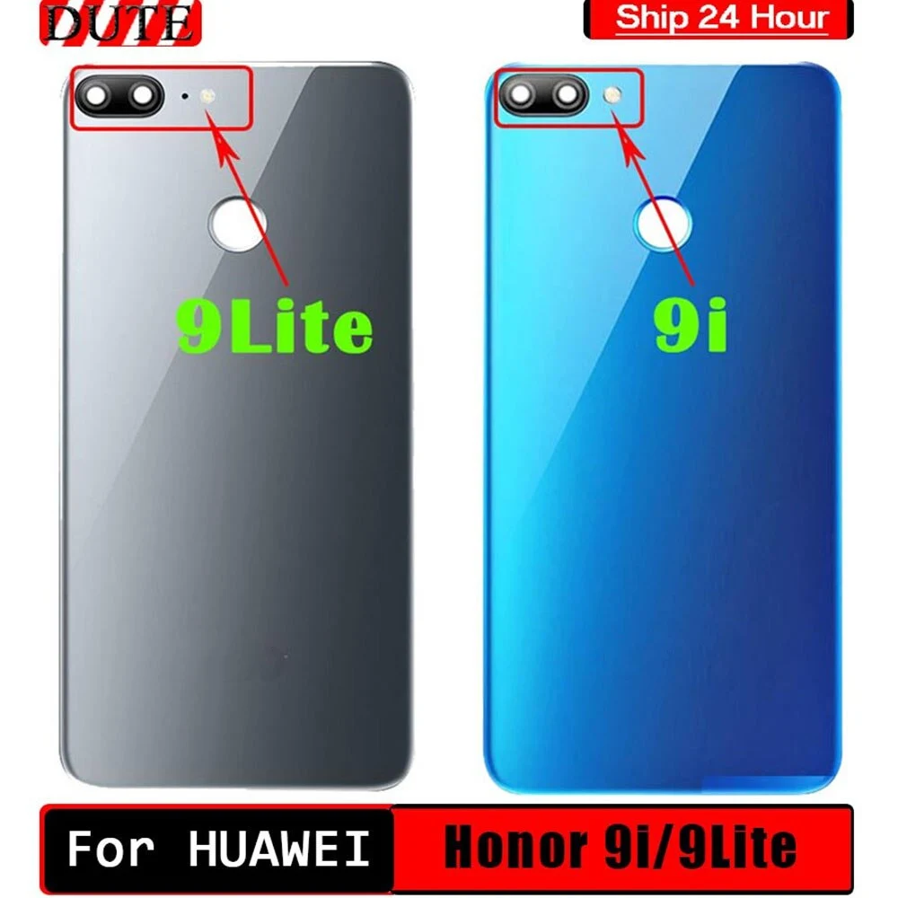 Новая крышка для Huawei Honor 9i задняя батарейного отсека задний стеклянный корпус 9 Lite