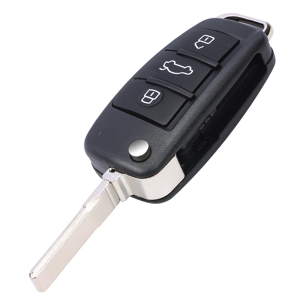 KEYECU Smart Flip Remote Автомобильный ключ с чипом MQB48 315 МГц для Audi A3 2013-2017 Fob BV 0837220 D BVD 837220 А