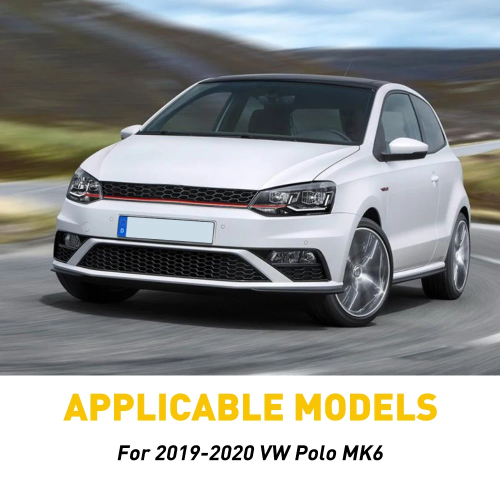 8 шт. черная накладка на столб для окон VW Polo MK6 2019 2020 аксессуары пленка окно с