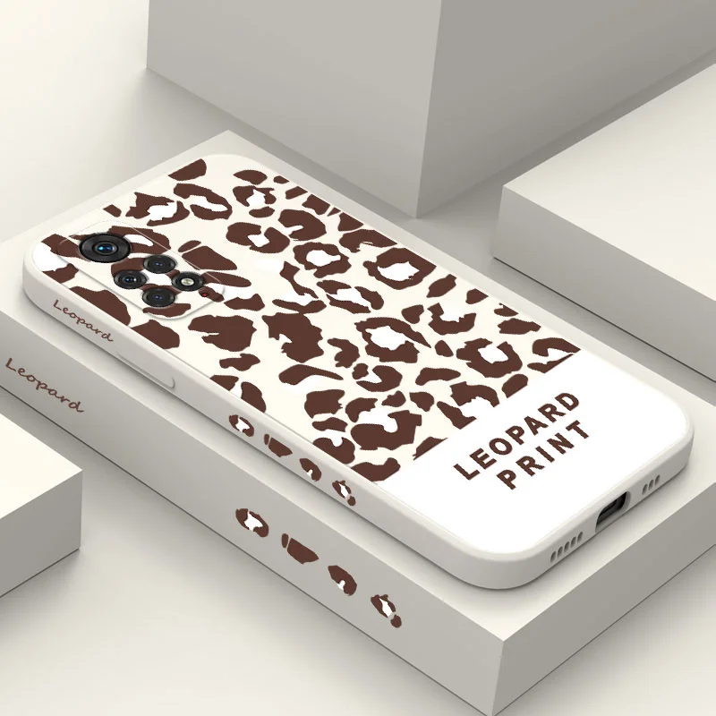 

British Leopard Phone Case For Xiaomi Redmi Note 11 11E 11S 11T 11E 10 10T 10S 9T 9 8 7 Pro 10C 9A 9C 4G 5G Cover