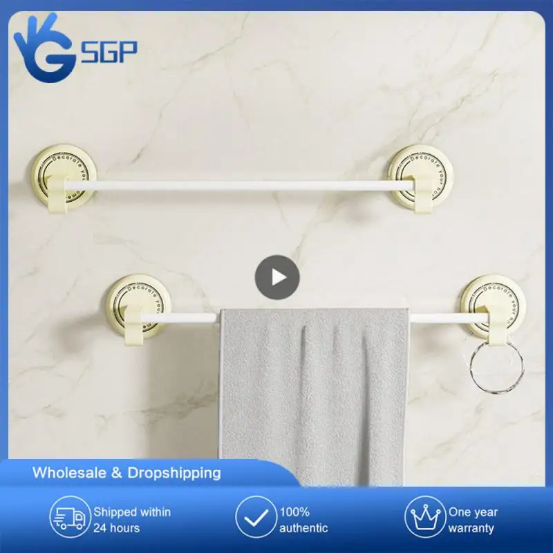 

Solid Coat Hanger Multifunction Storage Rod No Punching No Trace Storage Rack Shelf Storage Towel Rack Hanger Bathroom Storage