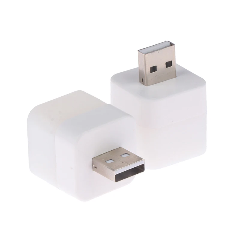 

1Pc Portable Mini USB Small Night Light Led Eye Protection Square Reading Light Computer Mobile Power Charging Table Lamp