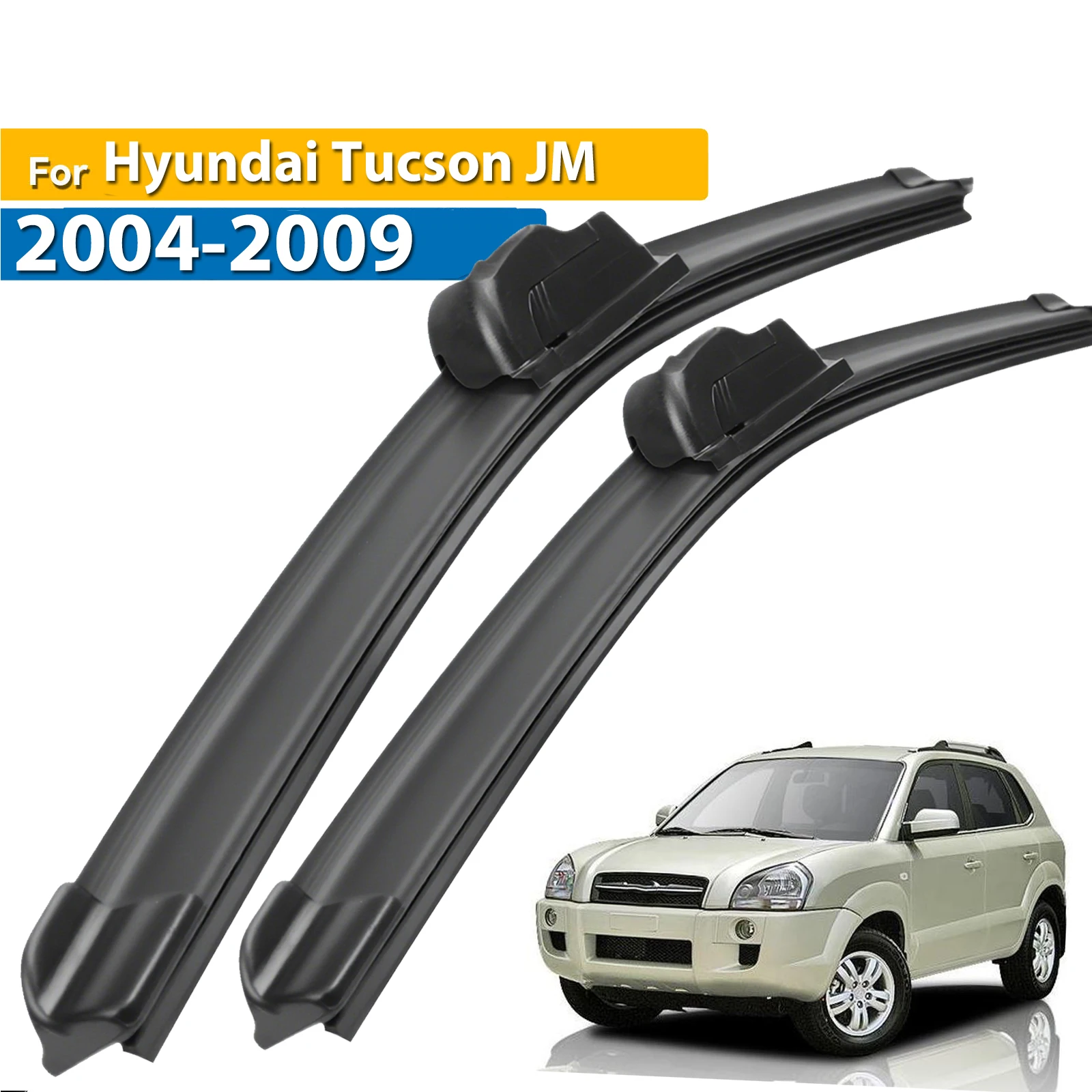 Щетки стеклоочистителя Erick's LHD для Hyundai Tucson JM Хендай Туссан 2004-2009, стеклоочистители для лобового стекла, щетки от дождя 24 дюйма + 16 дюймов