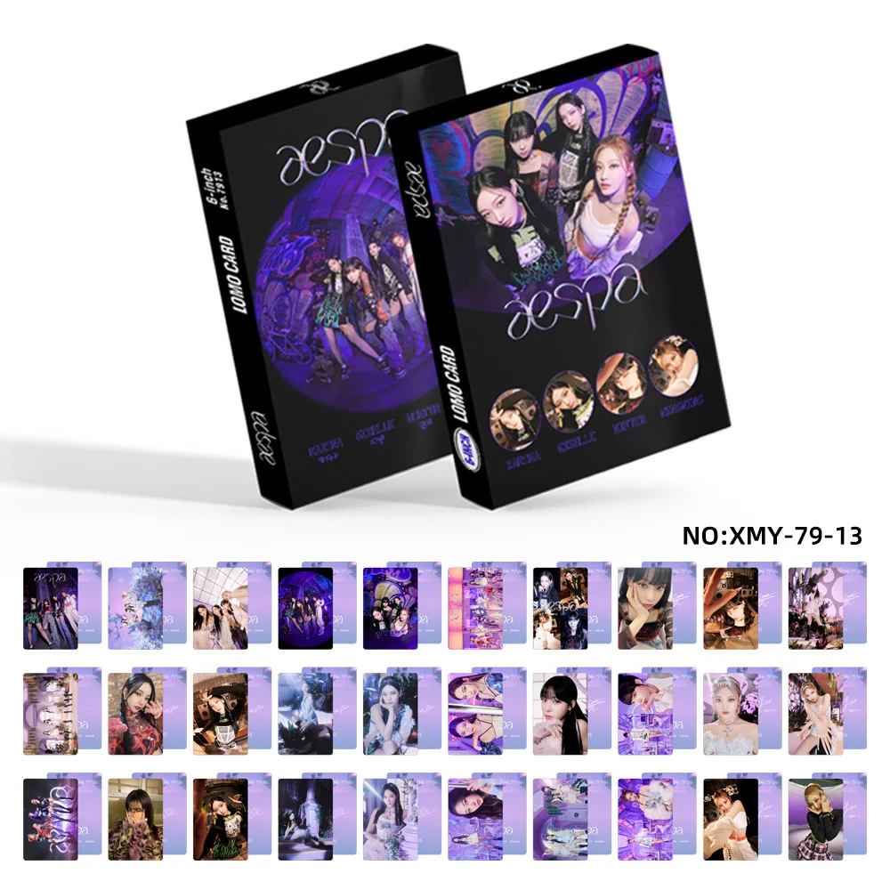 

Юбилейная карточка для мальчиков, 30 шт./компл. KPOP Bangtan ENHYPEN STRAY KIDS, двусторонняя LOMOcard BRIGHT WIN AESPA Collection 4R Largecard