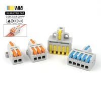 510pcs mini 1 in multiple out quick cable connector with screw hole compact butt push in splitter splice terminal block