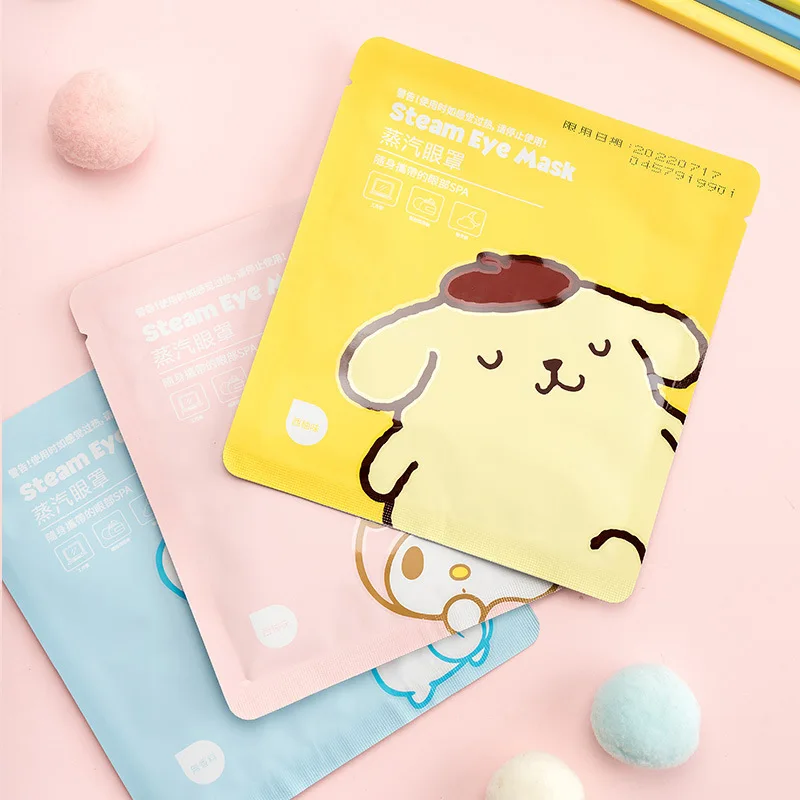 

В НАЛИЧИИ Оптовая Продажа Kawaii Sanrios аниме Purim Dog 5-piece Паровая маска для глаз мультяшная My Melody Cinnamoroll Паровая маска для глаз подарок для взрослых