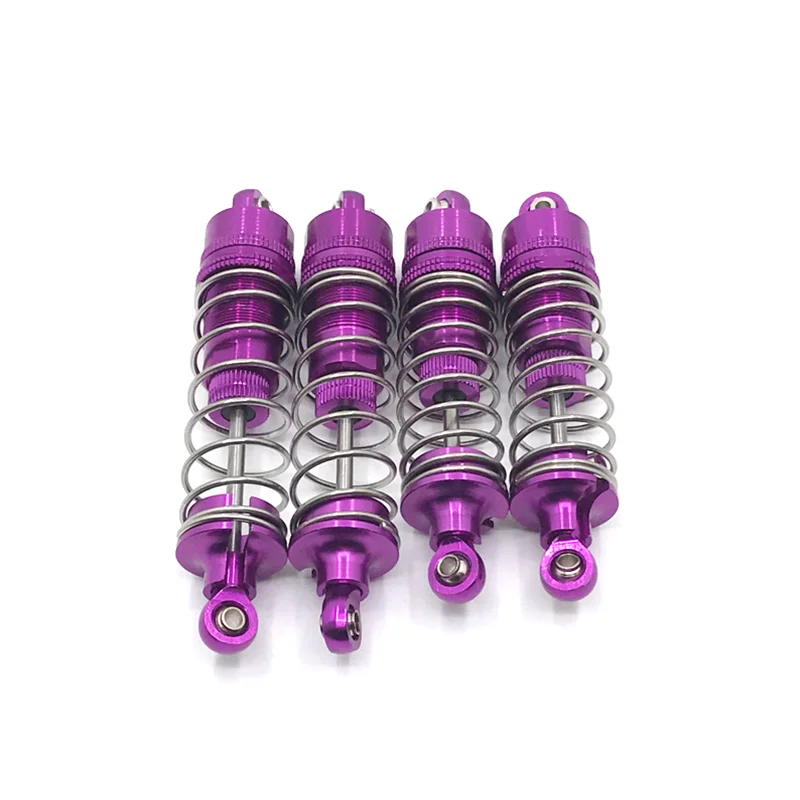 Metal Upgrade Adjustable Front & Rear Hydraulic Shocks For WLtoys 1/10  104002 104001 RC Car Parts enlarge