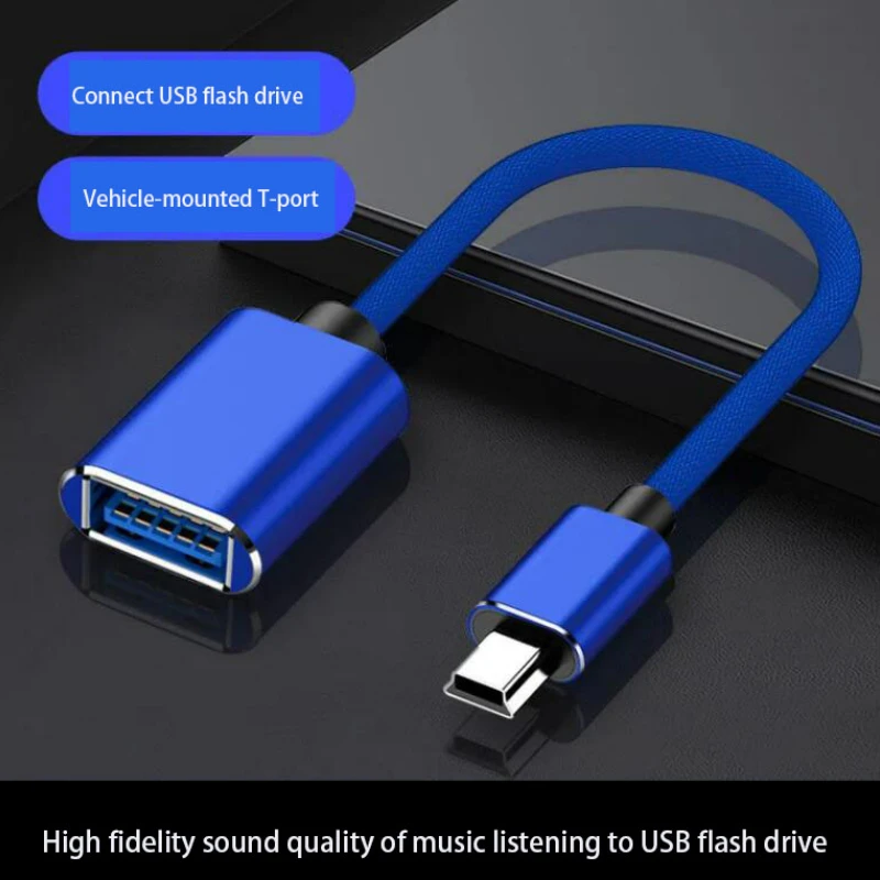 

Автомобильный адаптер для аудиосистемы U-диск USB Mini-B 5Pin штекер на USB 2,0 гнездо конвертер данных Android OTG адаптер кабель для планшета компьютера ...