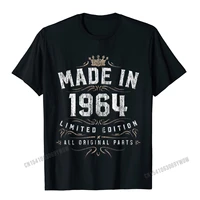 made in 1964 shirt birthday 55 limited edition image camisas men casual tops t shirt for men dominant cotton t shirt customized