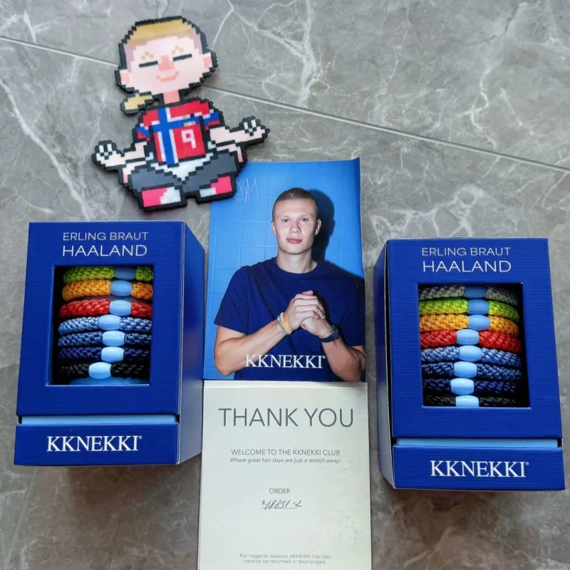 Резинка для волос Kknekki Genuine Haaland Same Color Braided Hair Loop, лимитированная серия, сувенир для фанатов футбольной звезды (art.: 3920dc70c77b7) - 3920dc70c77b7