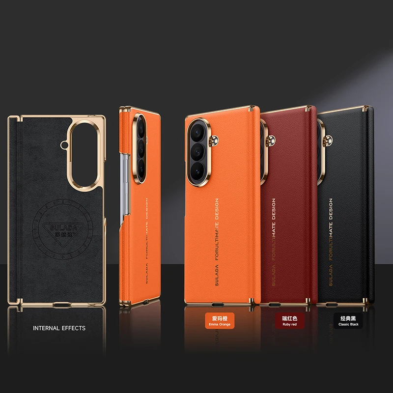 Чехол для Samsung Galaxy Z Fold 8 Ultra, двойной, роскошный, кожаный, с магнитной застежкой, ударопрочный, для мобильного телефона. (art.: 3920db9801367) - 3920db9801367