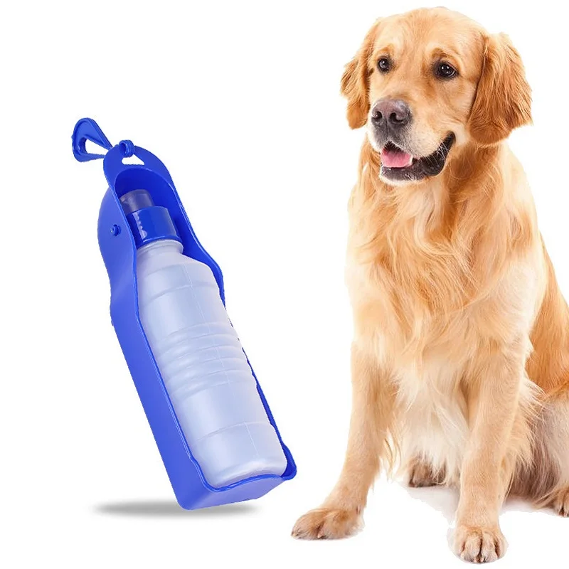 

500ml Folding Drinker for Pet Dog Water Bottle Plastic Portable Water Dispenser Outdoor Travel Running Drinking Water Bowl