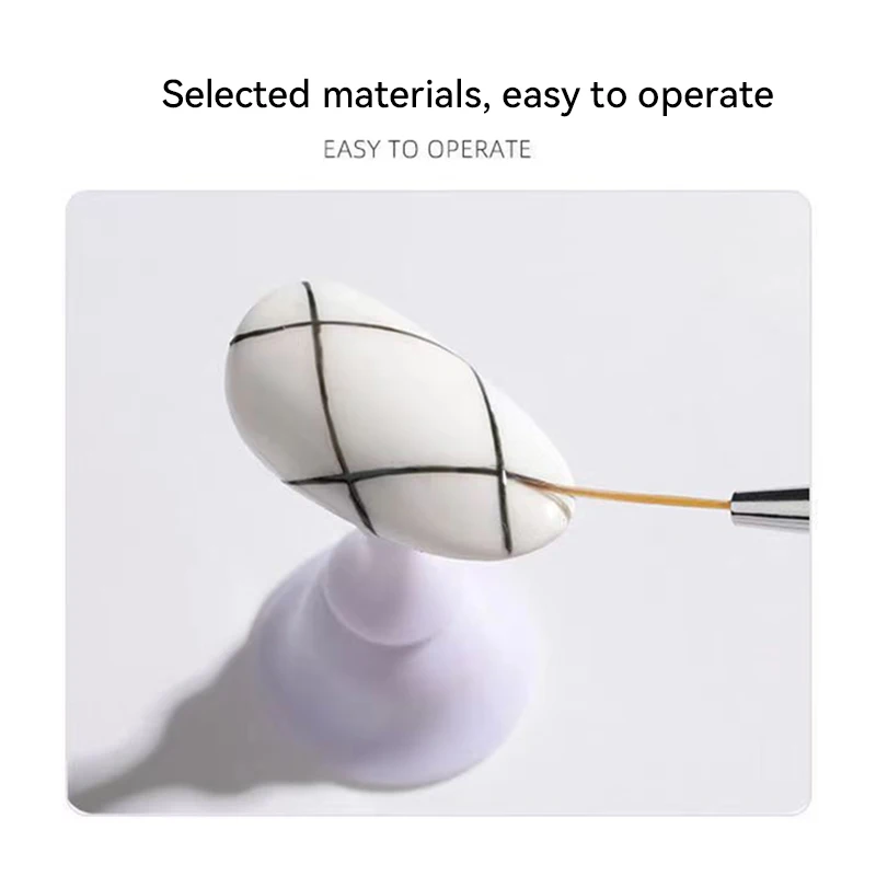 3 шт. акриловая кисть для дизайна ногтей в французскую полоску 3D советы полоски