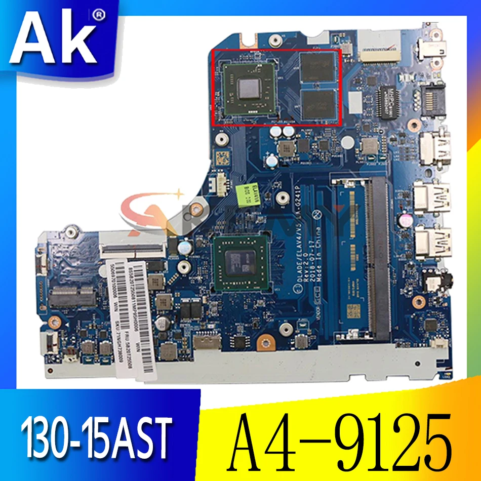 

Материнская плата 130-15AST для Ideapad 81H5 LA-G241P FRU 5B20R57992 5B20R34408 5B20R57982 5B20R34395