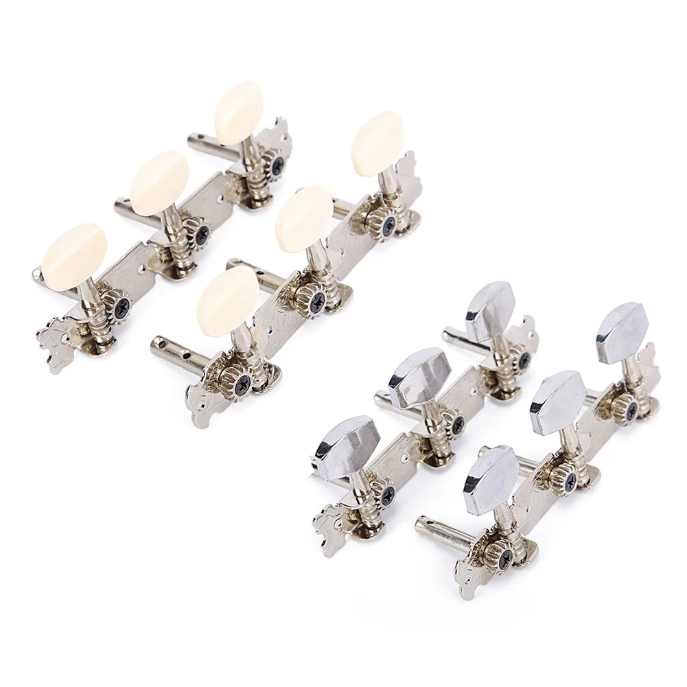 

6Pcs Acoustic/Folk Guitar Tuning Pegs Tuners Machine Heads Chrome Part 3R+3L Acoustic For Folk Guitar Parts Tuning Peg Parts