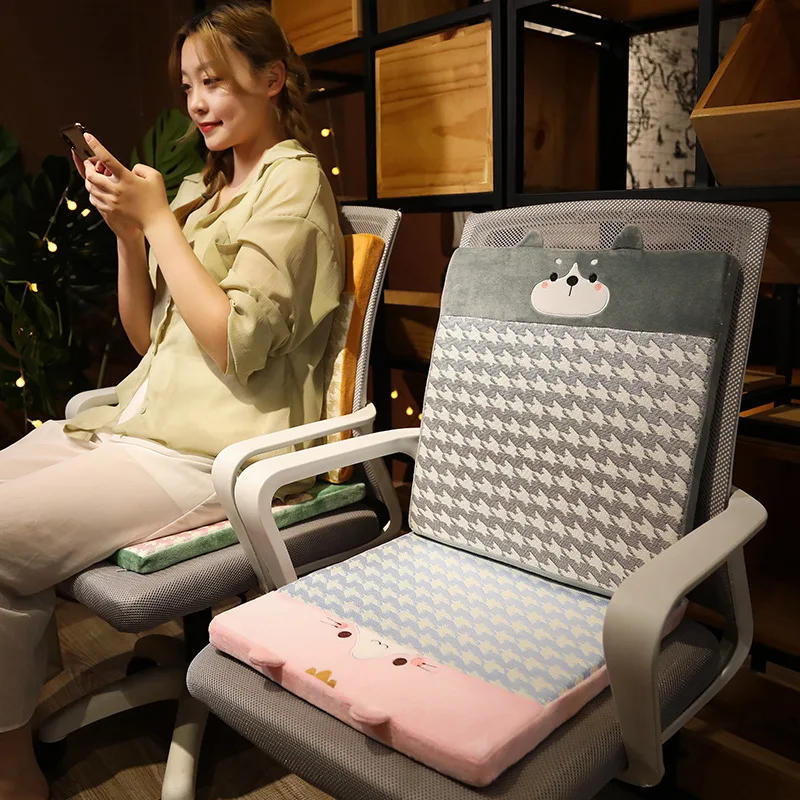 

Cartoon animal ice silk Cushion Back Office Chair Cushion Sofa Pillow Cushion Home Decoration Tatami Cute Cushion Lumbar Support