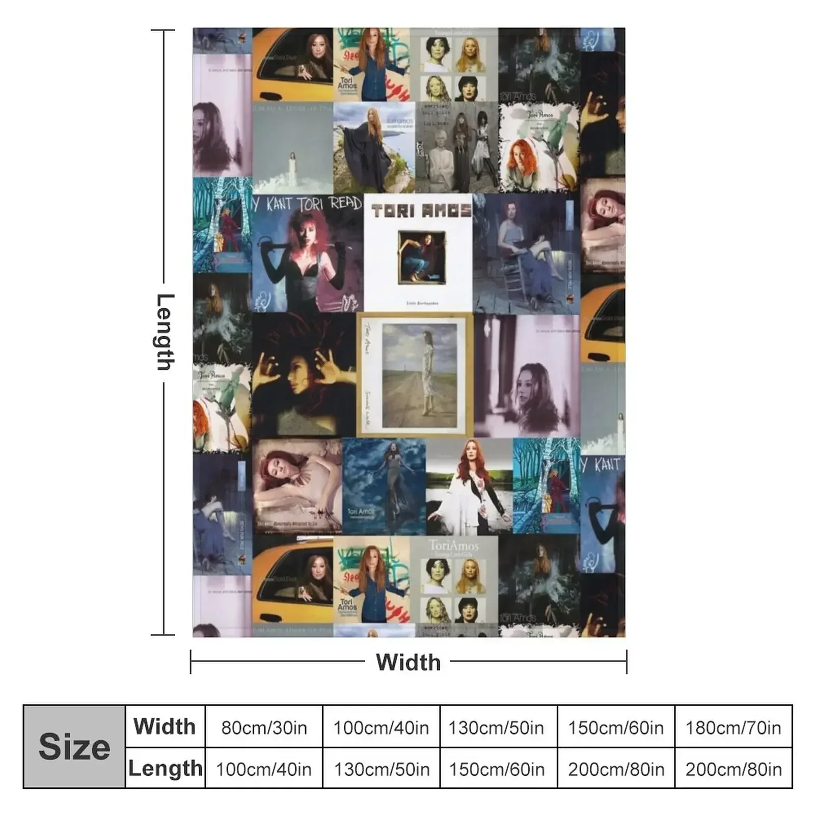 Коллекция коллажей Tori Amos Album Records одеяло с принтом модное милое клетчатое