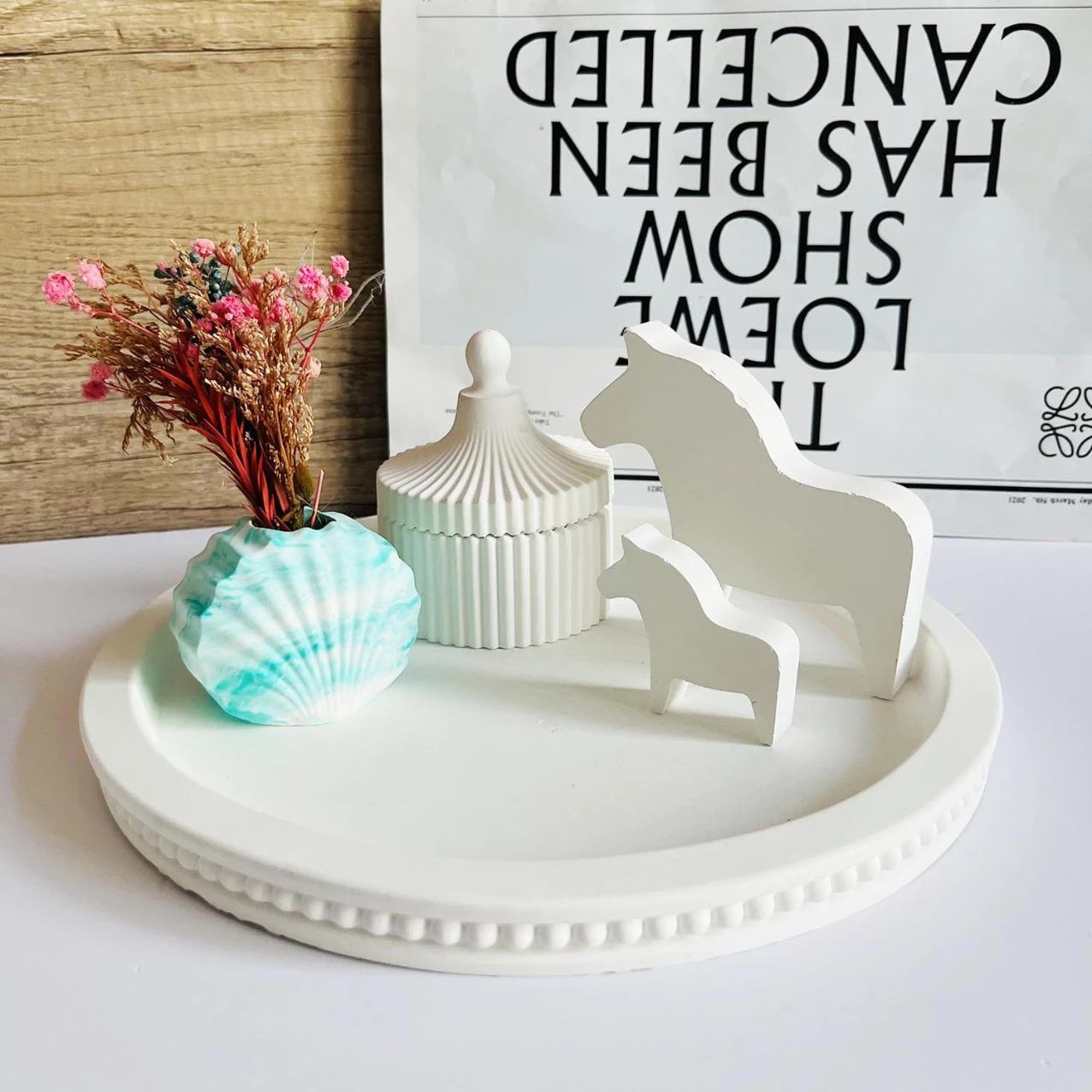 Силиконовая форма для бетонных изделий