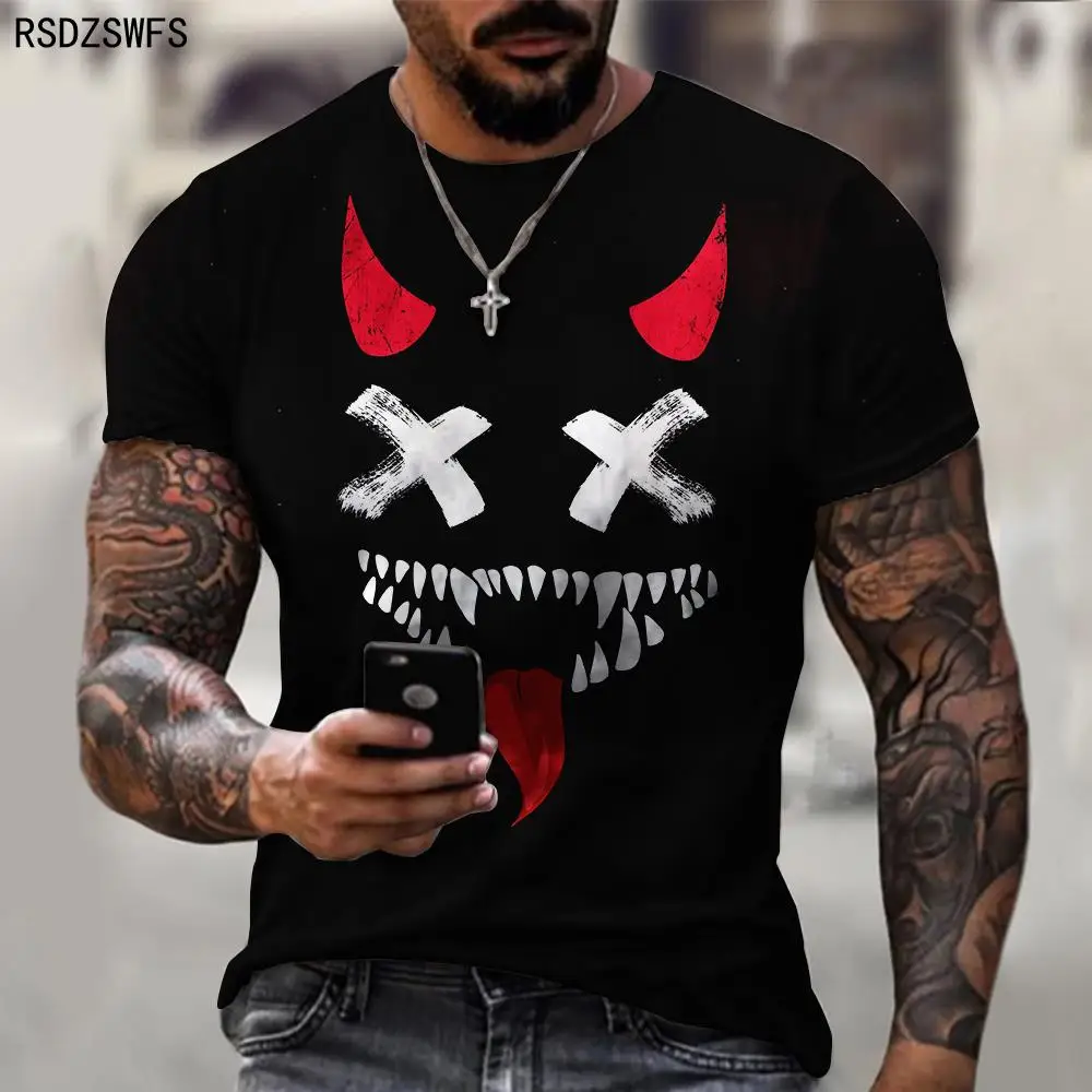 

XOXO pattern 3d printed t-shirt fashion men's street casual sports shirt male O-neck oversized t-shirt fishing