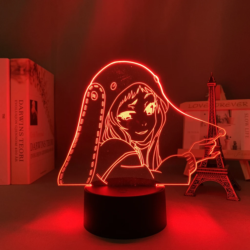 

Anime 3d Light Kakegurui Compulsive Gambler Runa Yomozuki Figure for Kids Bedroom Decor Nightlight Manga Gift Room Table Lamp
