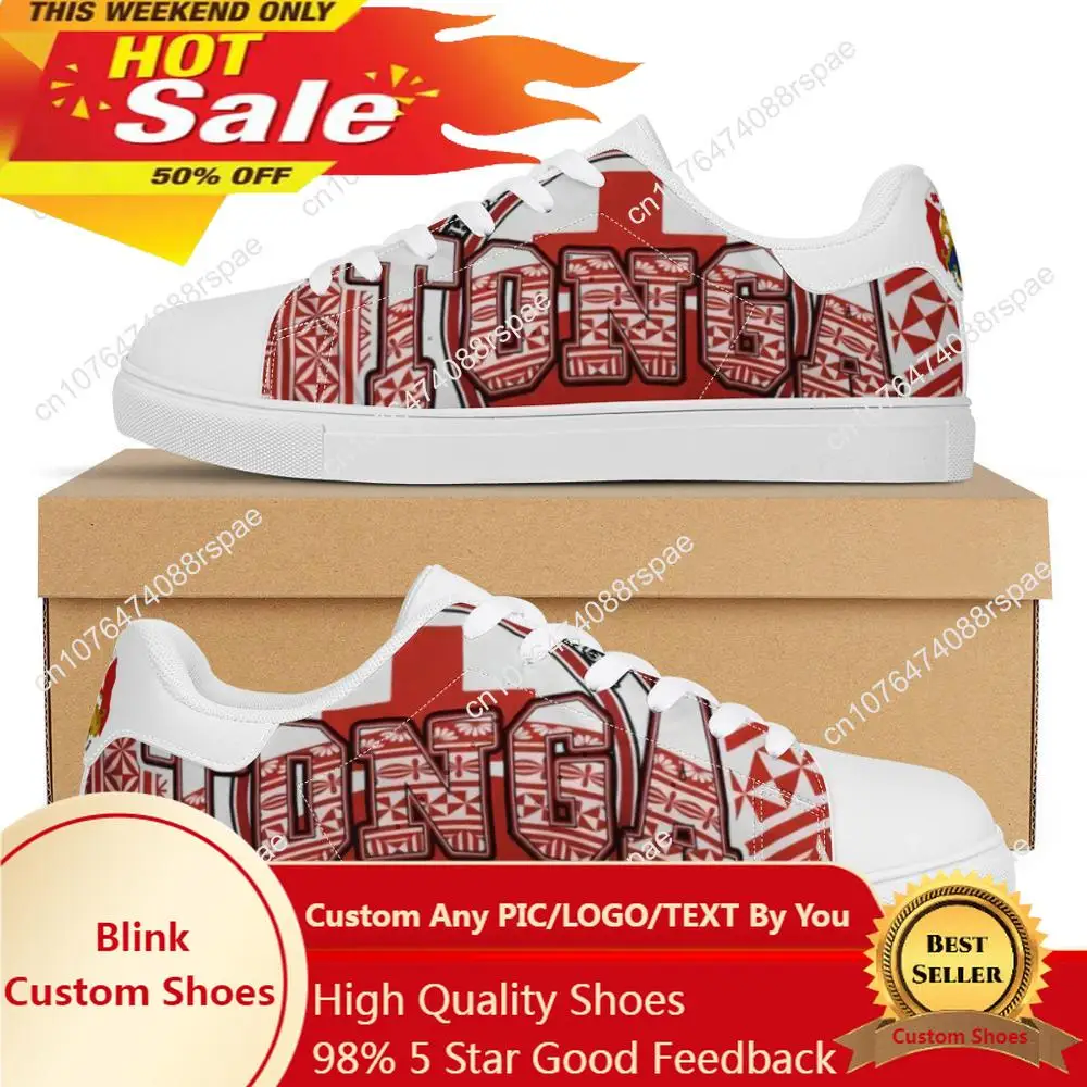 

Новейший дизайн, Красные кроссовки на плоской подошве с принтом Tonga, полинезийское Самоа, этническая модная спортивная обувь на заказ для прогулок, женская обувь для бега