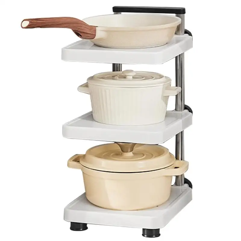 Кухонная многоярусная полка с 3 уровнями подставка для микроволновой печи