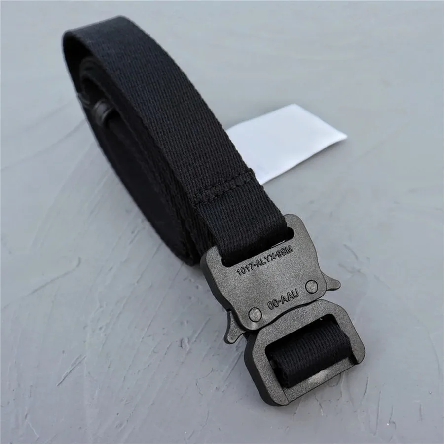 2023ss Canvas ALYX With Dust bags Labels Roller BELT Men Women 1:1 High Quality 1017 ALYX 9SM Belts Logo Buckle
