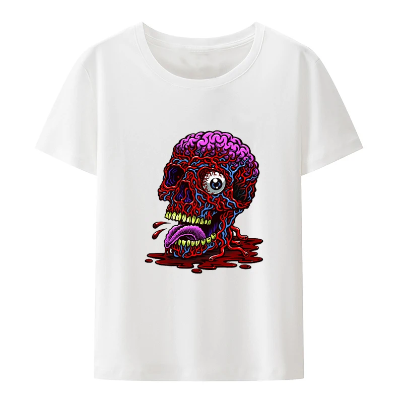 Vein Brain Cool Graphic T Shirts Men Clothing Shirt Male Comfortable Leisure Novelty O-neck Tops Man Short Sleeve T-shirt Print