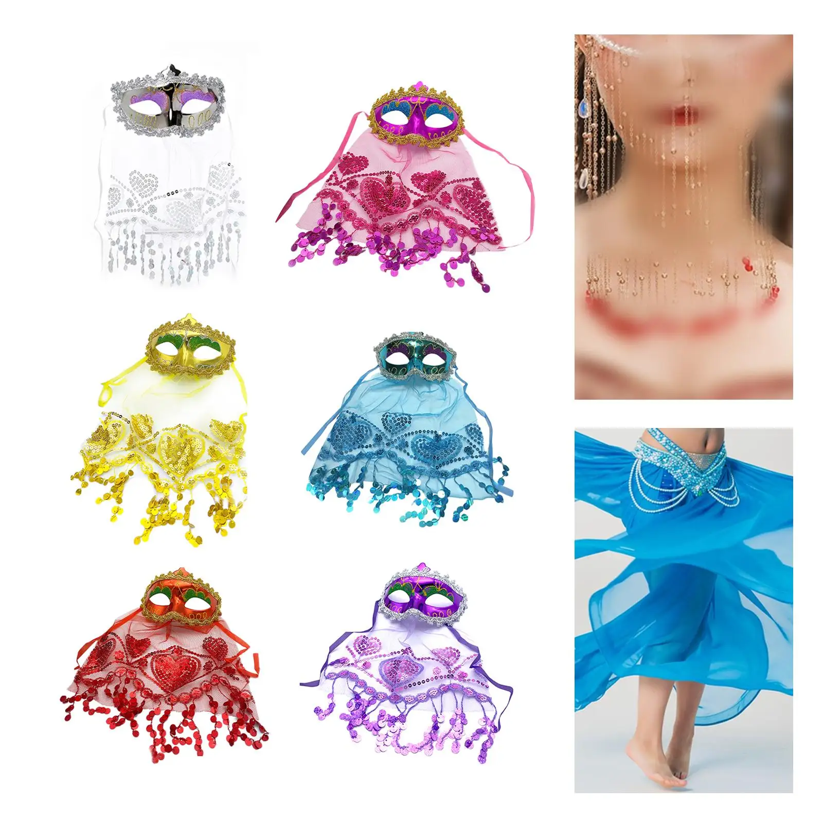 Женская вуаль для танца живота выступления на сцене