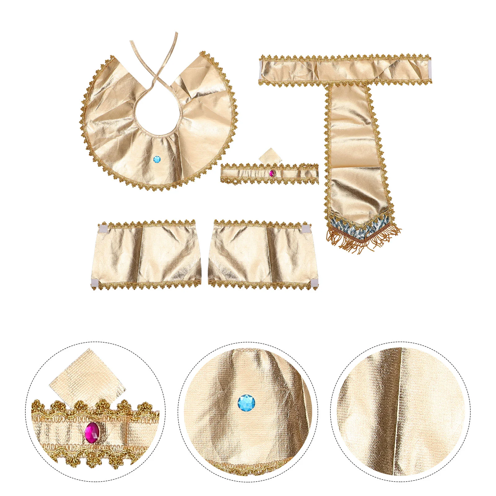 

Makeup Stuff Egyptian Cosplay Prop Costume Accessory Kit Cloth Belt Wasit Wristband Halloween Supplies