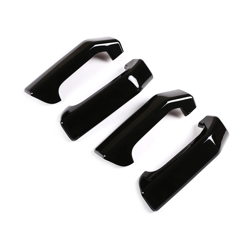 

Car Inner Door Handle Protection Cover Decorative Sticker for Land Rover Discovery 3 LR3 2004-2009(Black)
