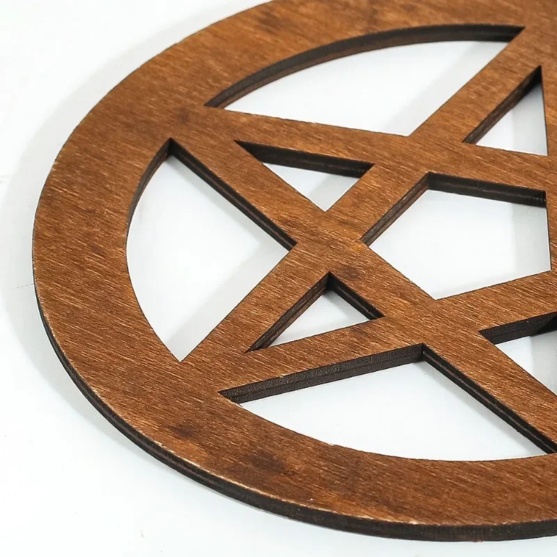 12 см Деревянный абитуальный алтарь с пентаграммой ведро церемониальное