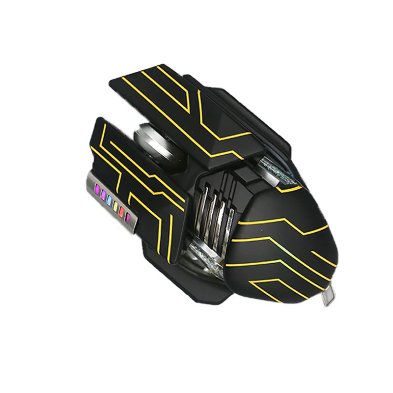 Купи AIWO Customizable New Mouse Gaming Cool Burn 2 Souris USB Programmable Optical RGB Gaming Wireless Keyboard Mouse Gamer за 9,413 рублей в магазине AliExpress