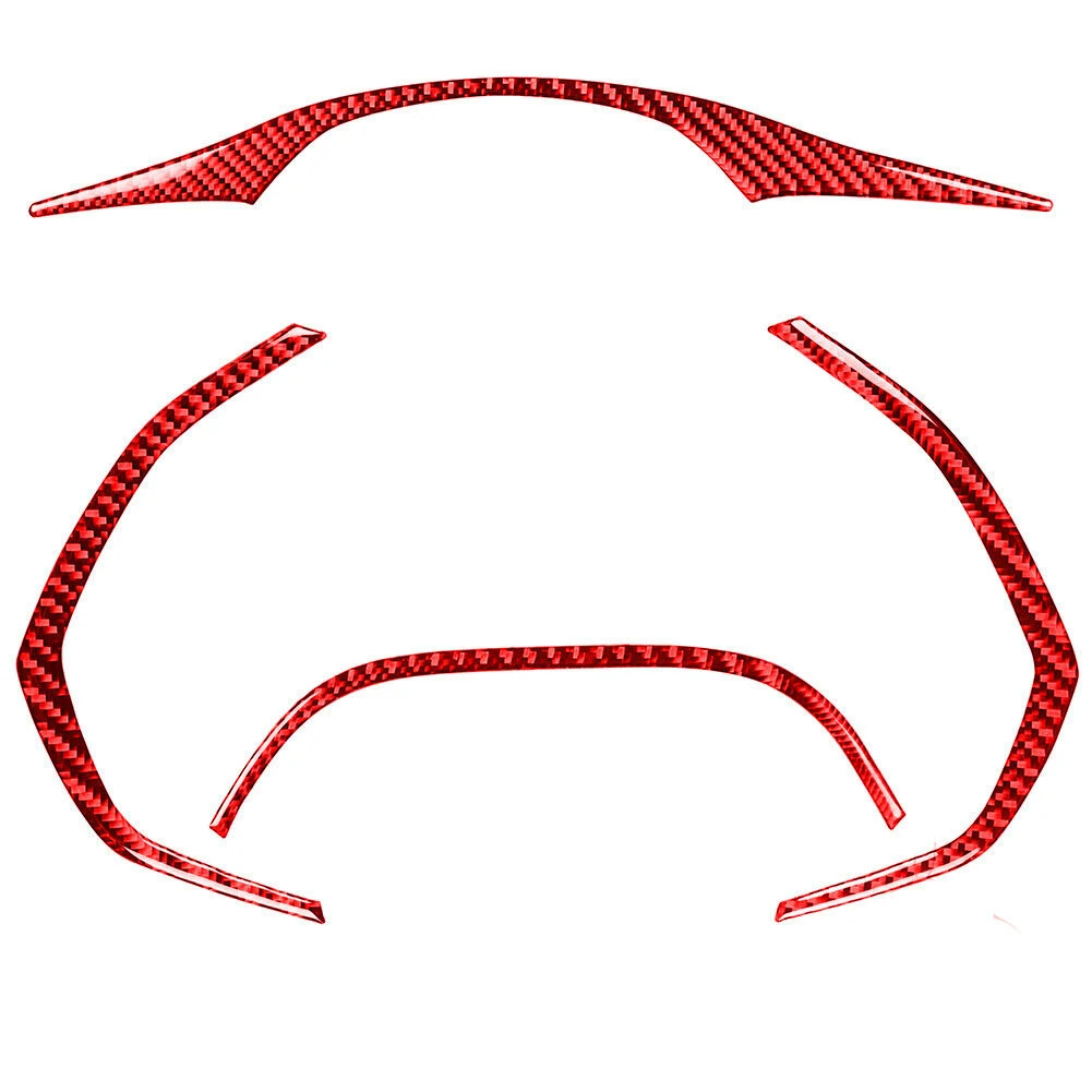 

Декоративная Обшивка панели приборной панели 2014-2019 Cabon Fiber Red, легкая в установке Обшивка Рамы Для Chevrolet-Corvette C7